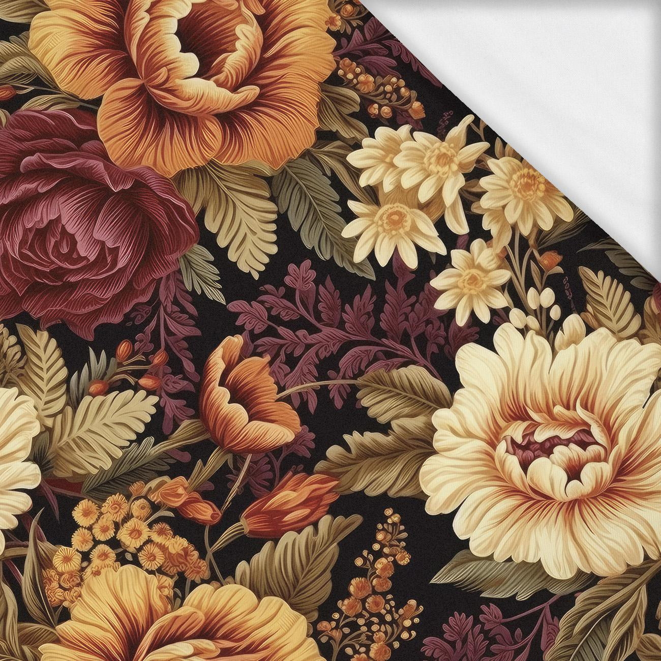 AUTUMN FLOWERS WZ. 5- single jersey z elastanem ITY