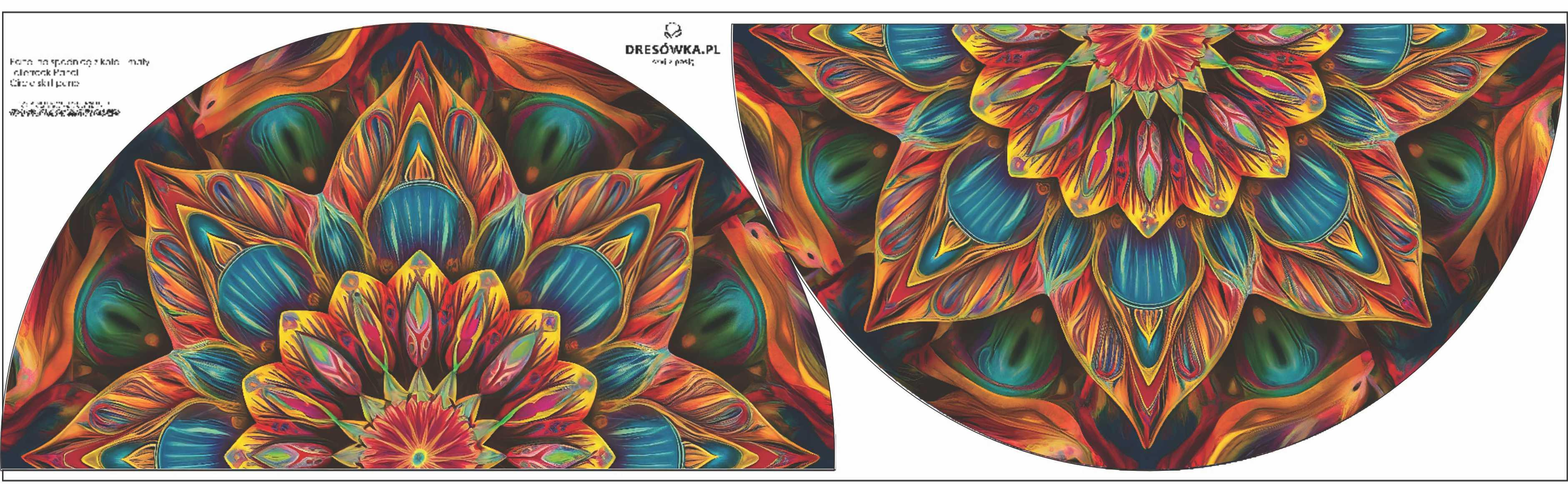 COLORFUL MANDALA WZ.6 - mały panel na spódnicę z koła