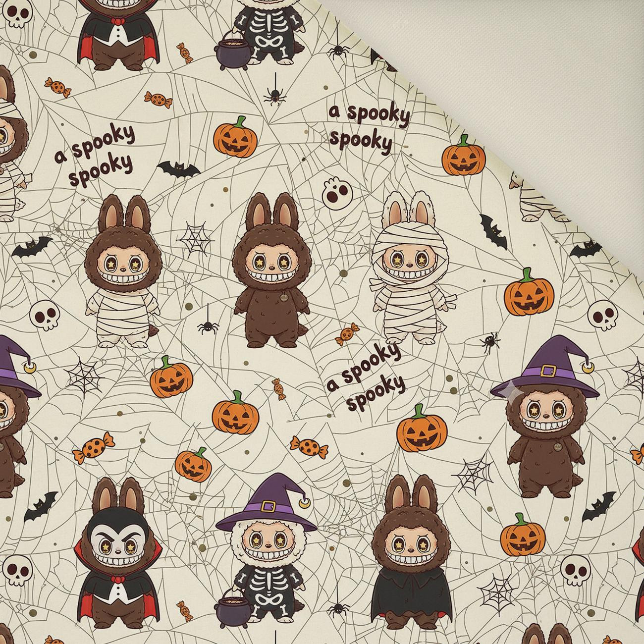 Creepy Cute Halloween WZ.3- Welur tapicerski