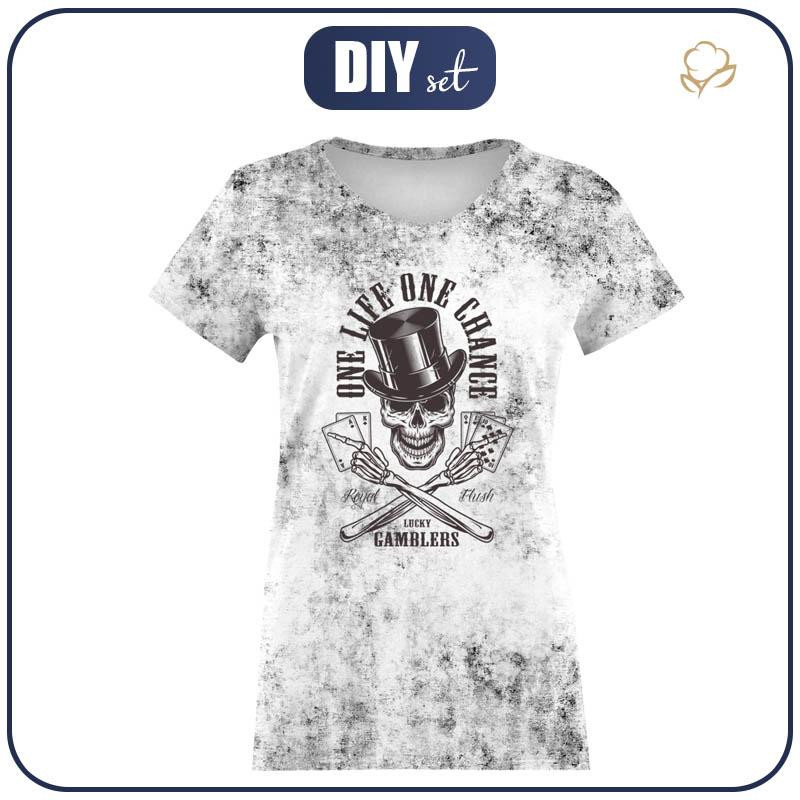 T-SHIRT DAMSKI - THE QUEEN OF POKER wz. 2 - single jersey