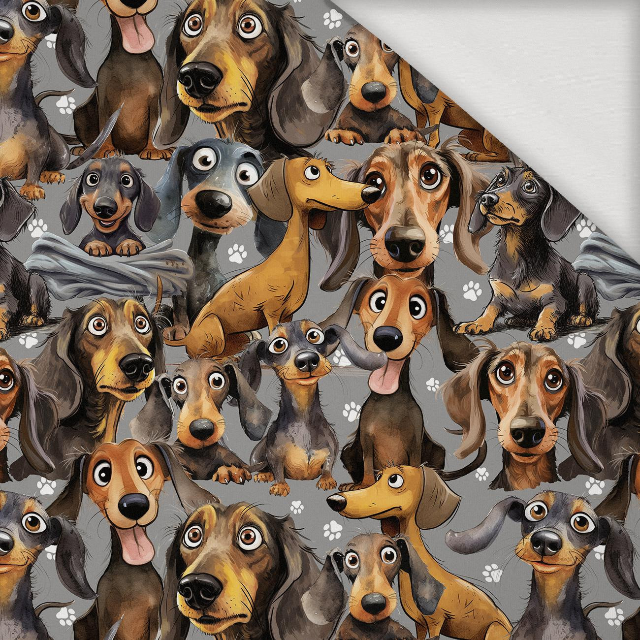 DOGS WZ. 1 - Jersey wiskozowy