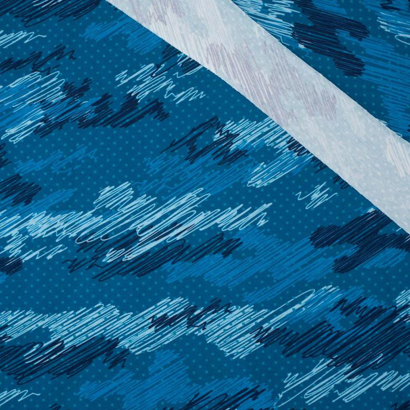 MORO - bazgroły / classic blue - single jersey z elastanem