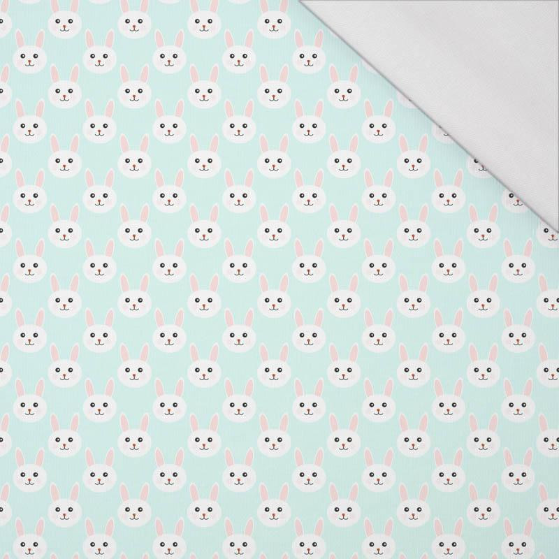 MAŁE ZAJĄCZKI / blada mięta - single jersey z elastanem 