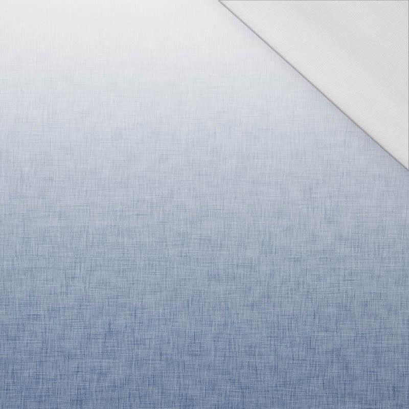 OMBRE / ACID WASH - niebieski (biały) - panel, single jersey 120g