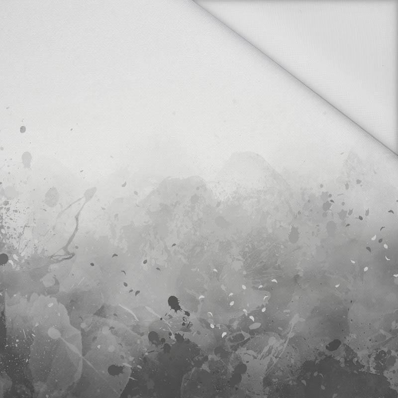 KLEKSY (szary) - panel tkanina wodoodporna