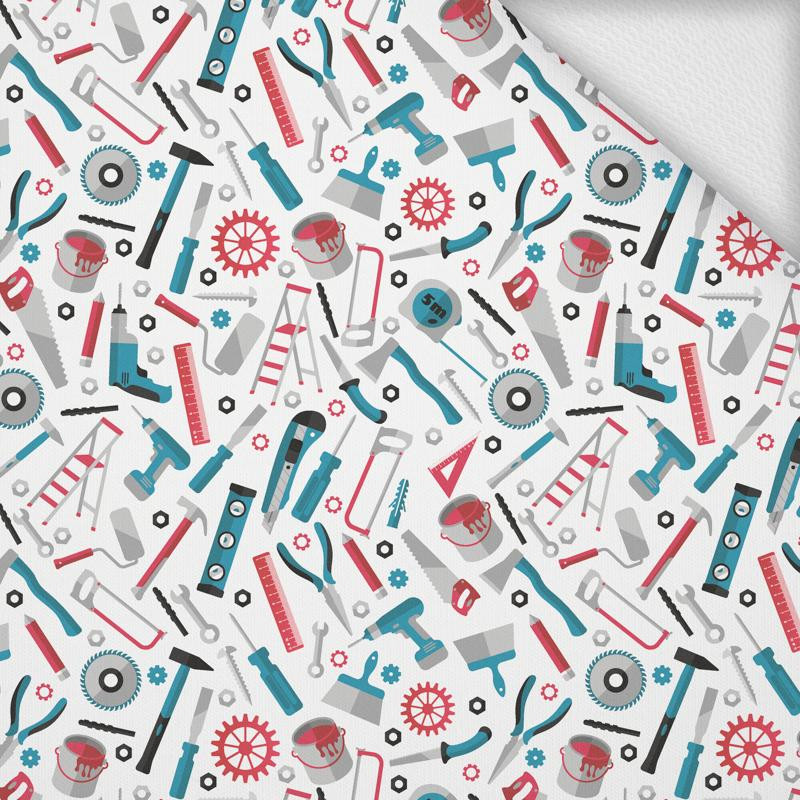 WARSZTAT / biały - dresówka pętelkowa