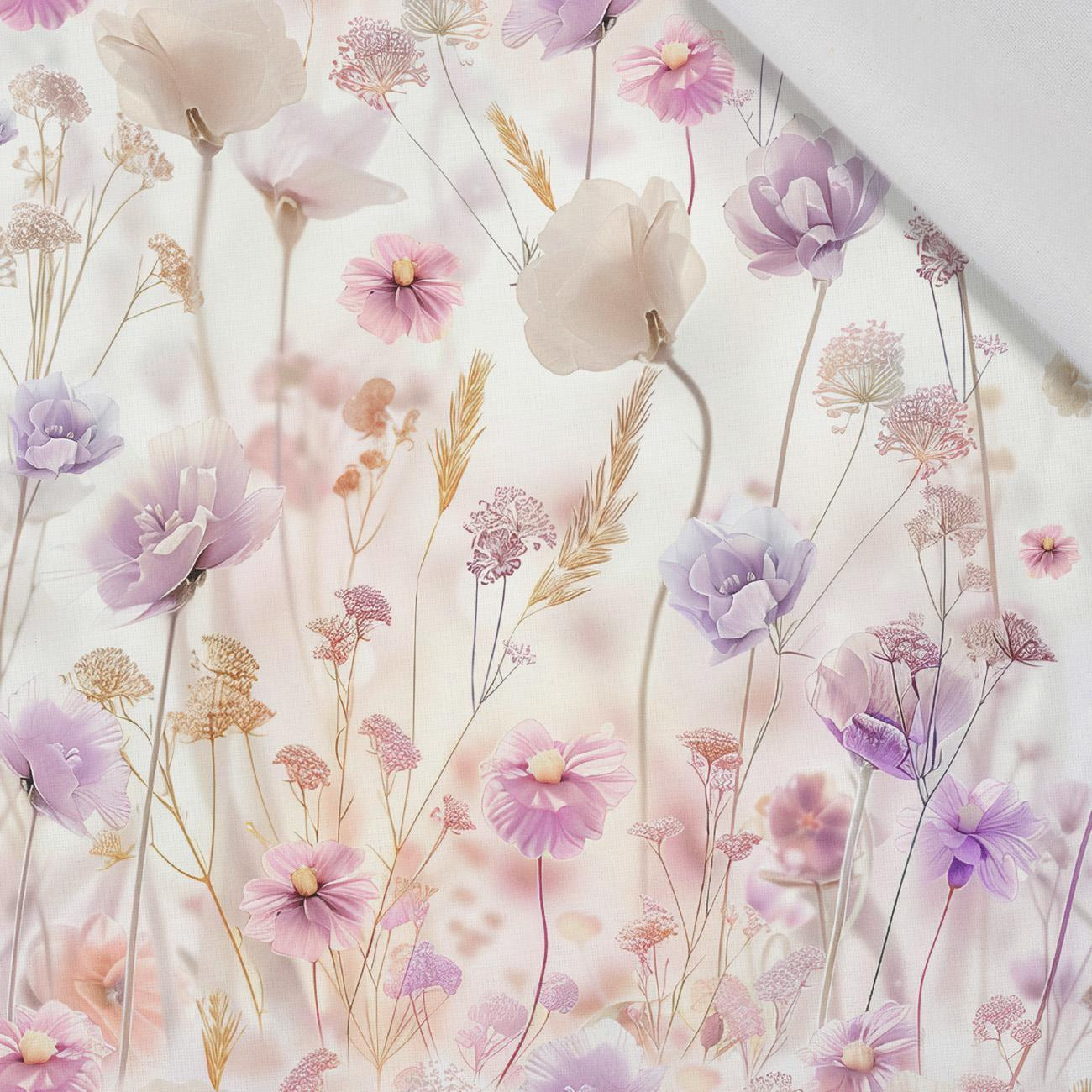 FLOWERS wz.10 - tkanina wiskozowa