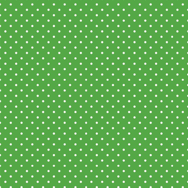 KROPKI BIAŁE / zielony ( GREEN )