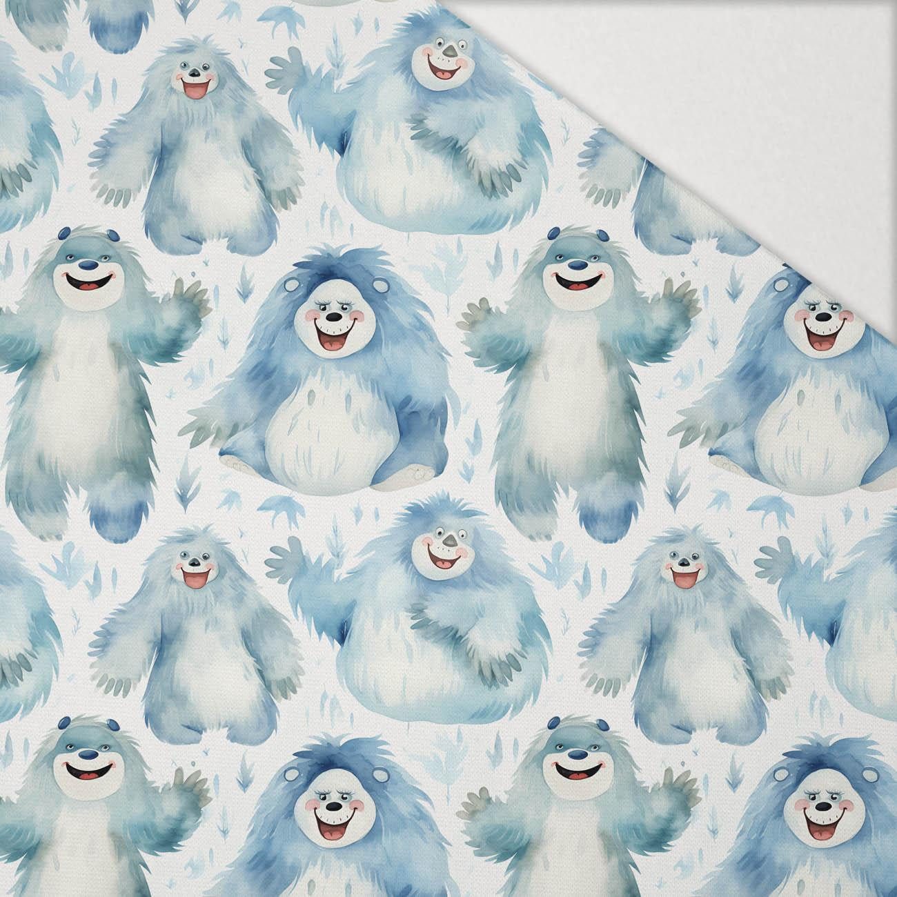 HAPPY YETI WZ. 2 - Hydrofobowa dzianina drapana HAPPY YETI WZ. 2 - Hydrofobowa dzianina drapana