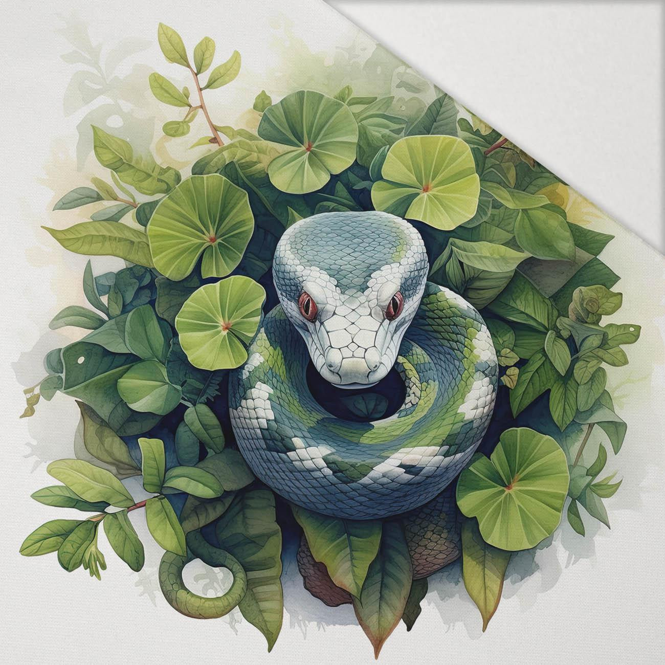 WATERCOLOR SNAKE - PANEL (75cm x 80cm) Hydrofobowa dzianina drapana WATERCOLOR SNAKE - PANEL (75cm x 80cm) Hydrofobowa dzianina drapana