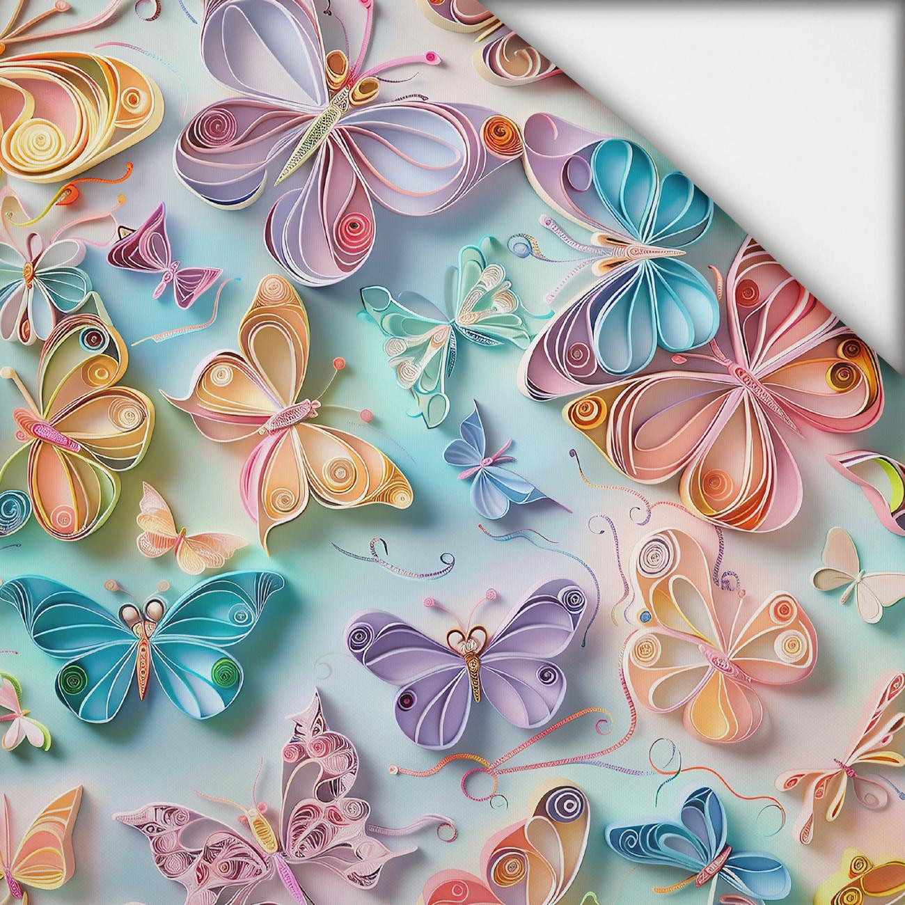 PAPER BUTTERFLIES - lekka dzianina drapana