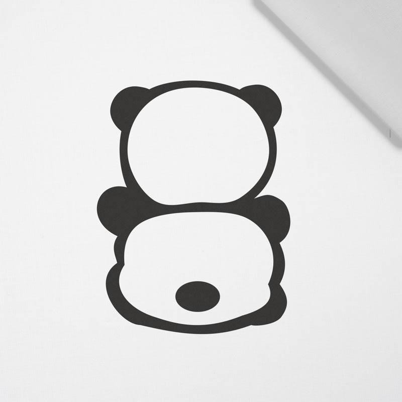 PANDA / MIĘTA ROZMIAR "S" 30x45 cm - biała (Tył) - panel tkanina bawełniana