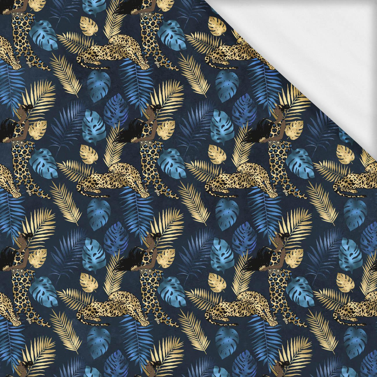 GOLD LEOPARD- single jersey z elastanem ITY