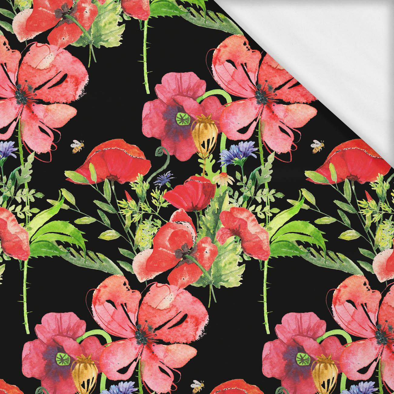 MAKI WZ. 2 (NA ŁĄCE) / czarny- single jersey z elastanem ITY