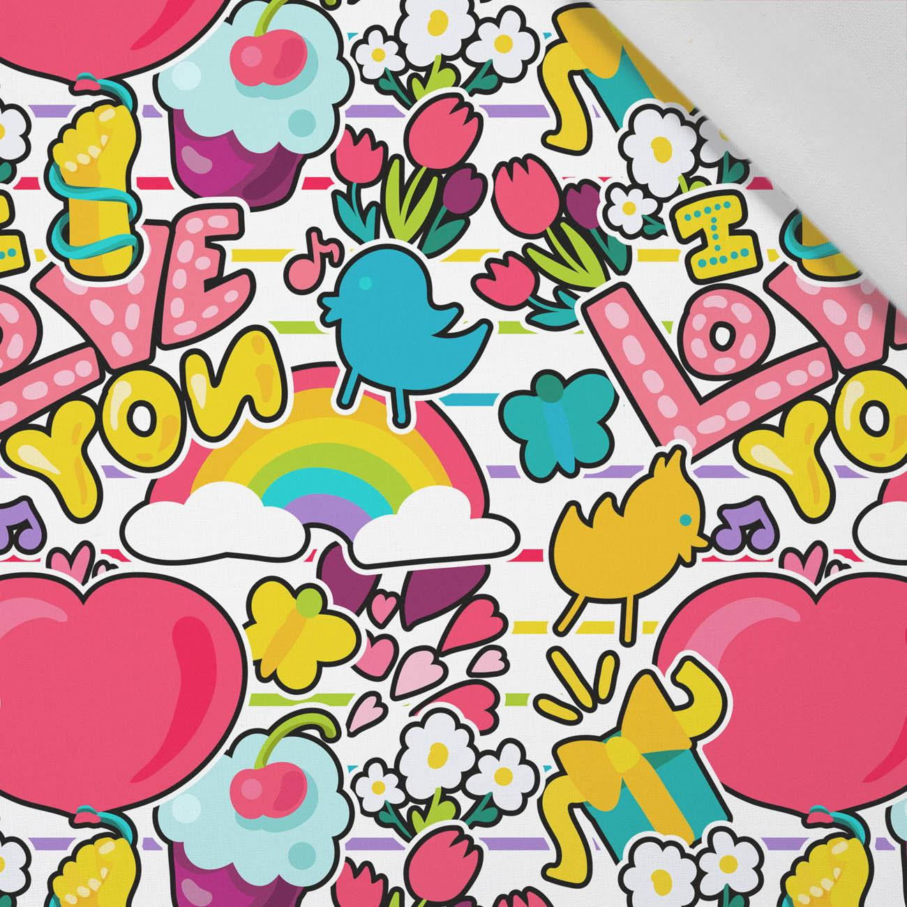 KOLOROWE NAKLEJKI WZ. 2 - tkanina bawełniana