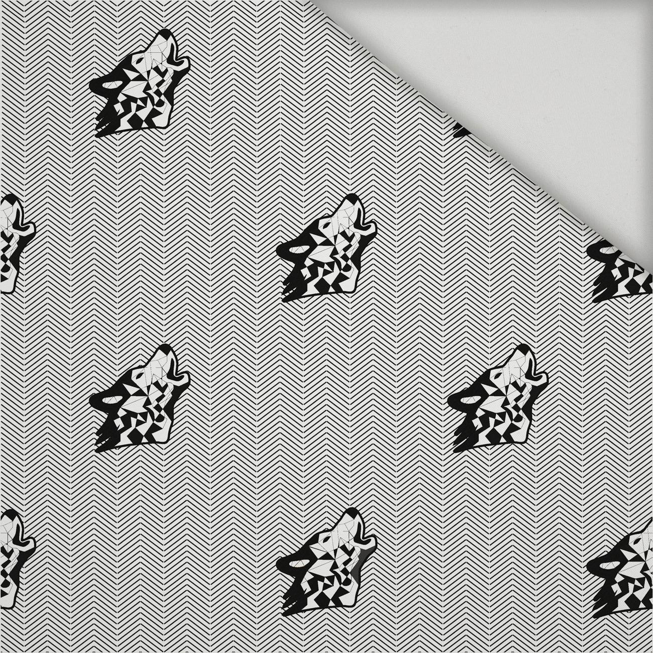 WOLF / NOCNY ZEW / biały - tkanina szybkoschnąca