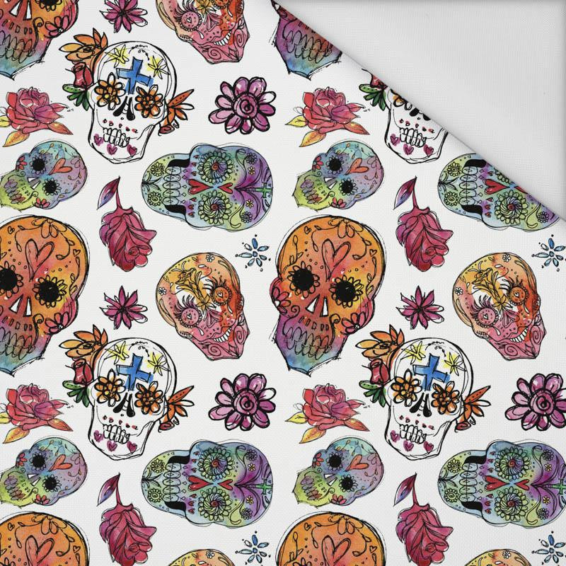 CZACHY wz. 3 / biały (DIA DE LOS MUERTOS) - tkanina wodoodporna