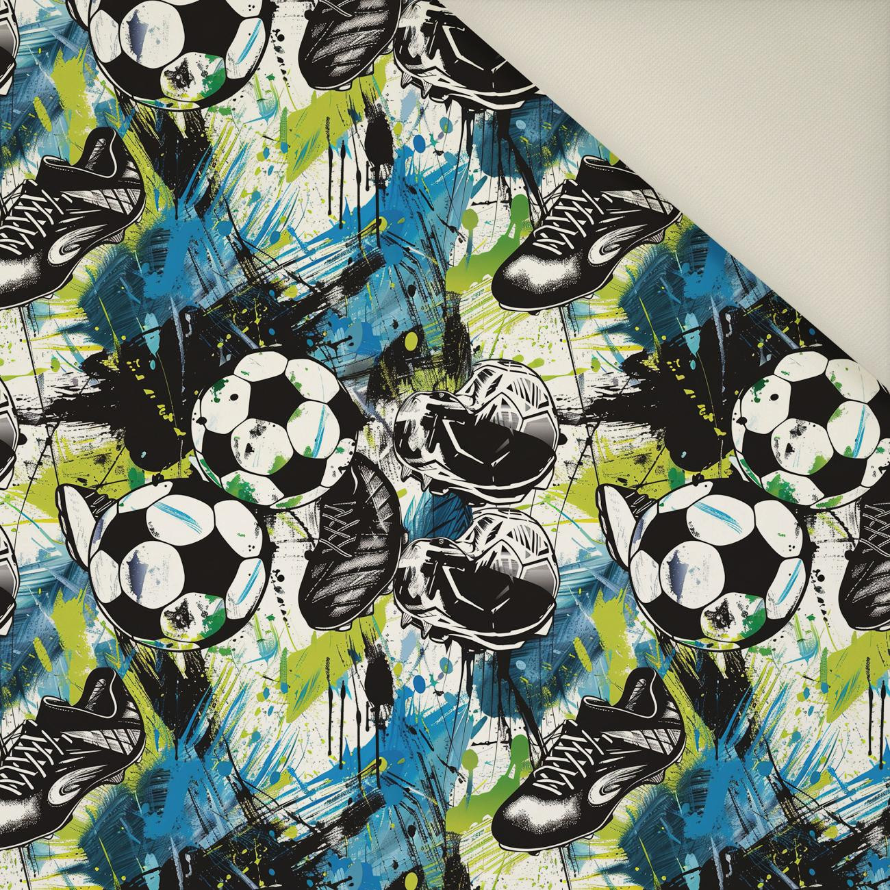 FOOTBALL- Welur tapicerski