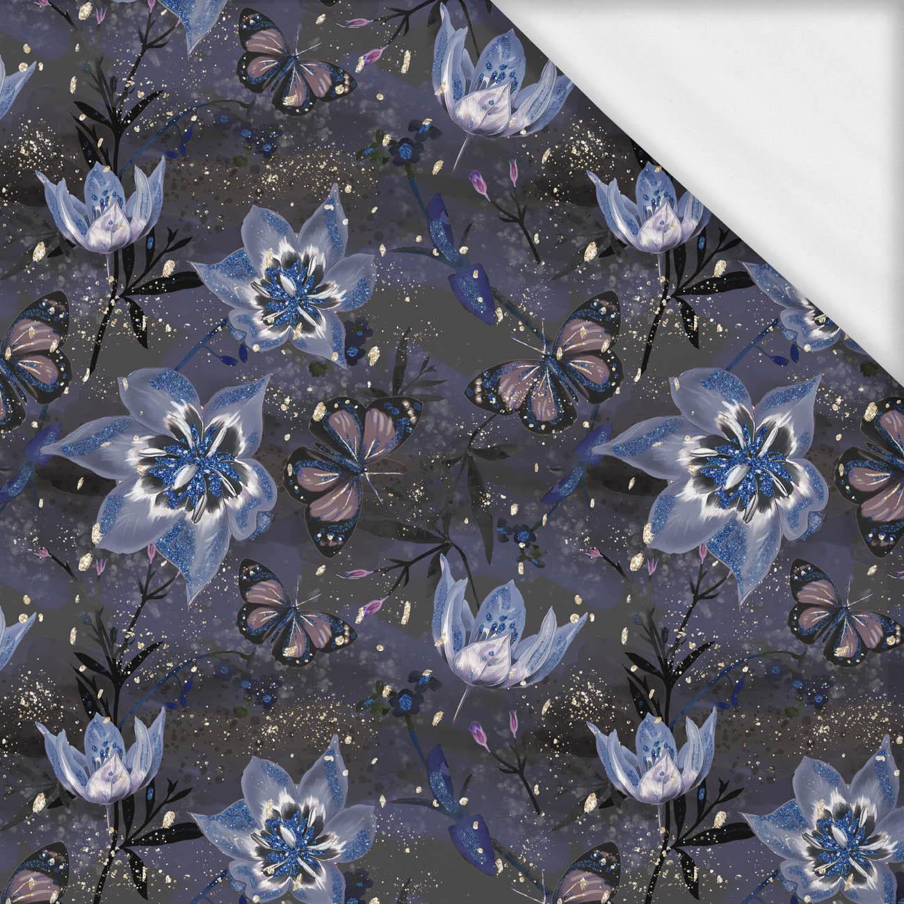 KSIĘŻYCOWE LILIE (ZACZAROWANA NOC)- single jersey z elastanem ITY