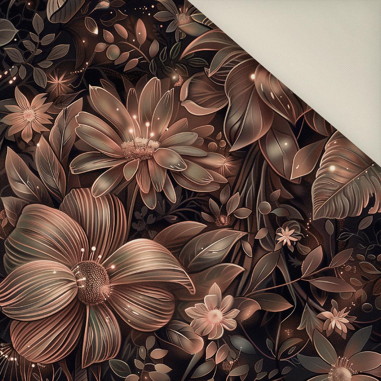 FLOWERS WZ.10/ Mocha Mousse - Welur tapicerski