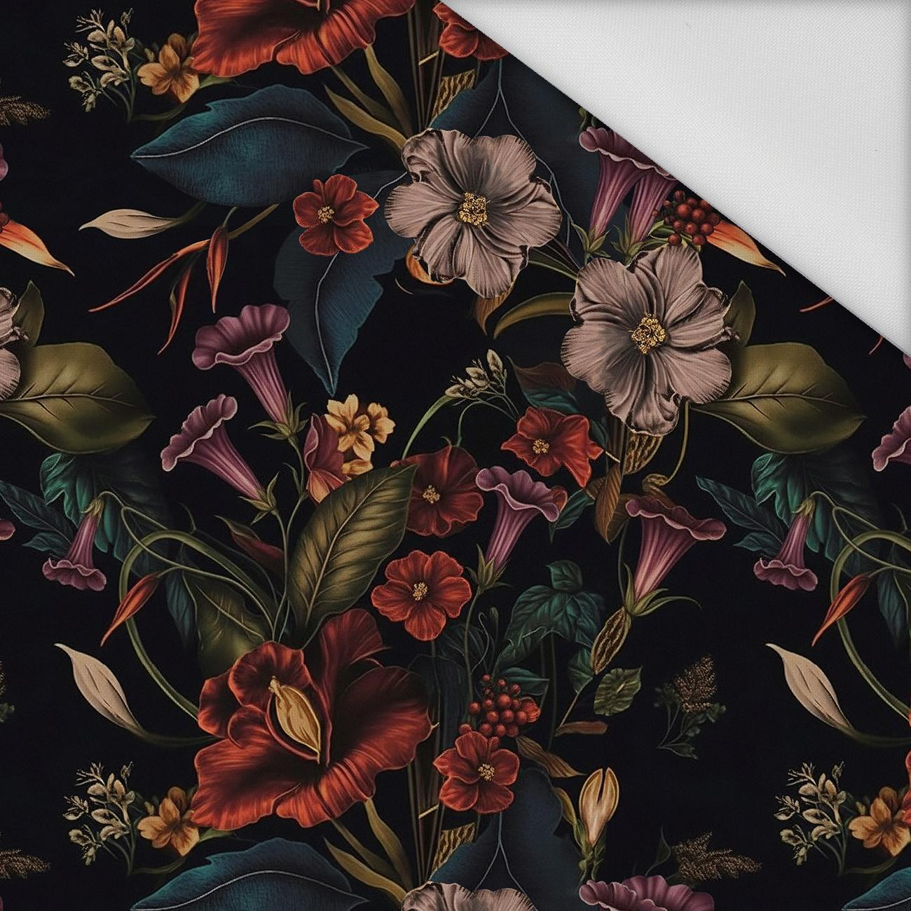 FLOWERS wz.62 - tkanina wodoodporna