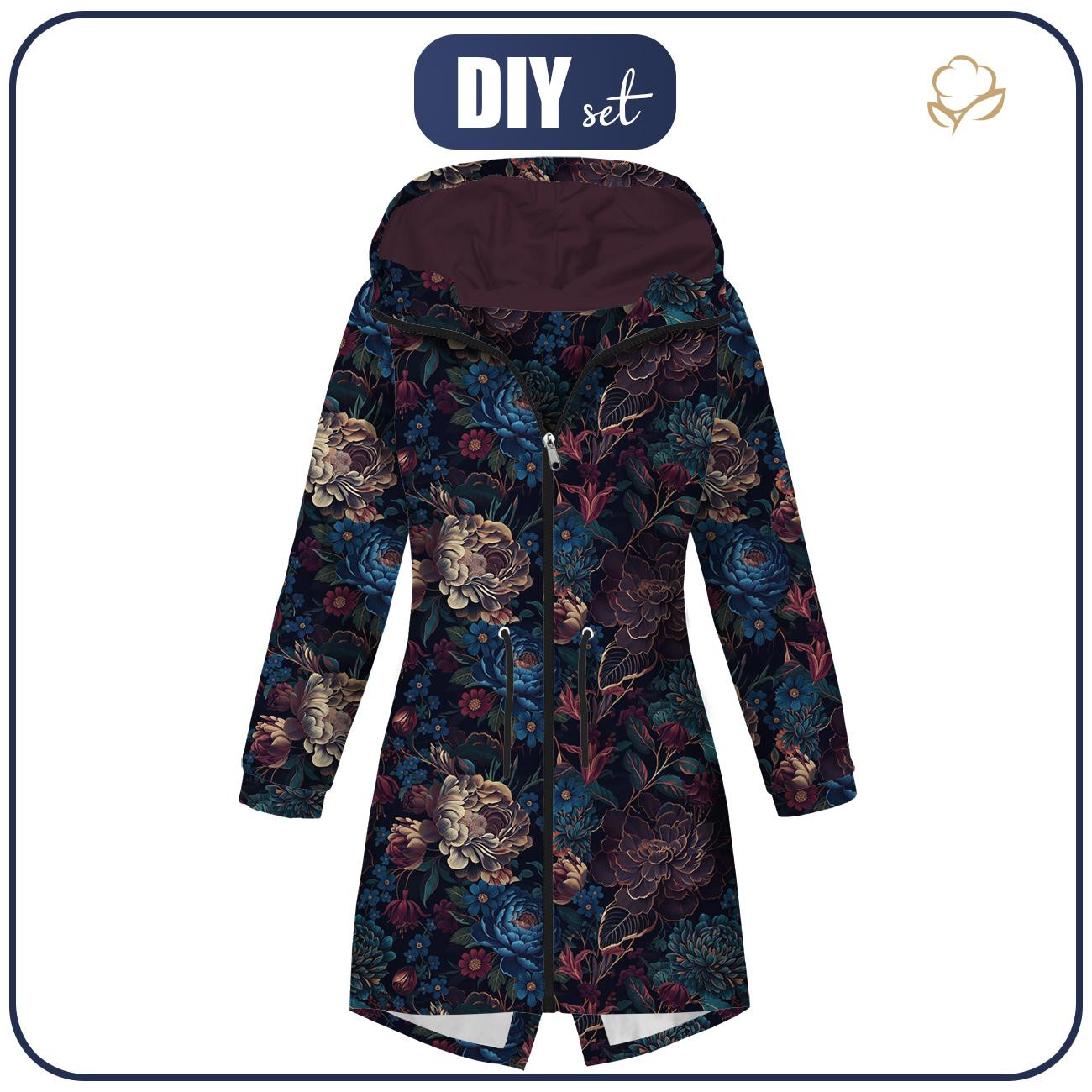 PARKA DAMSKA (ANNA) - FLOWERS WZ.63 - zestaw do uszycia