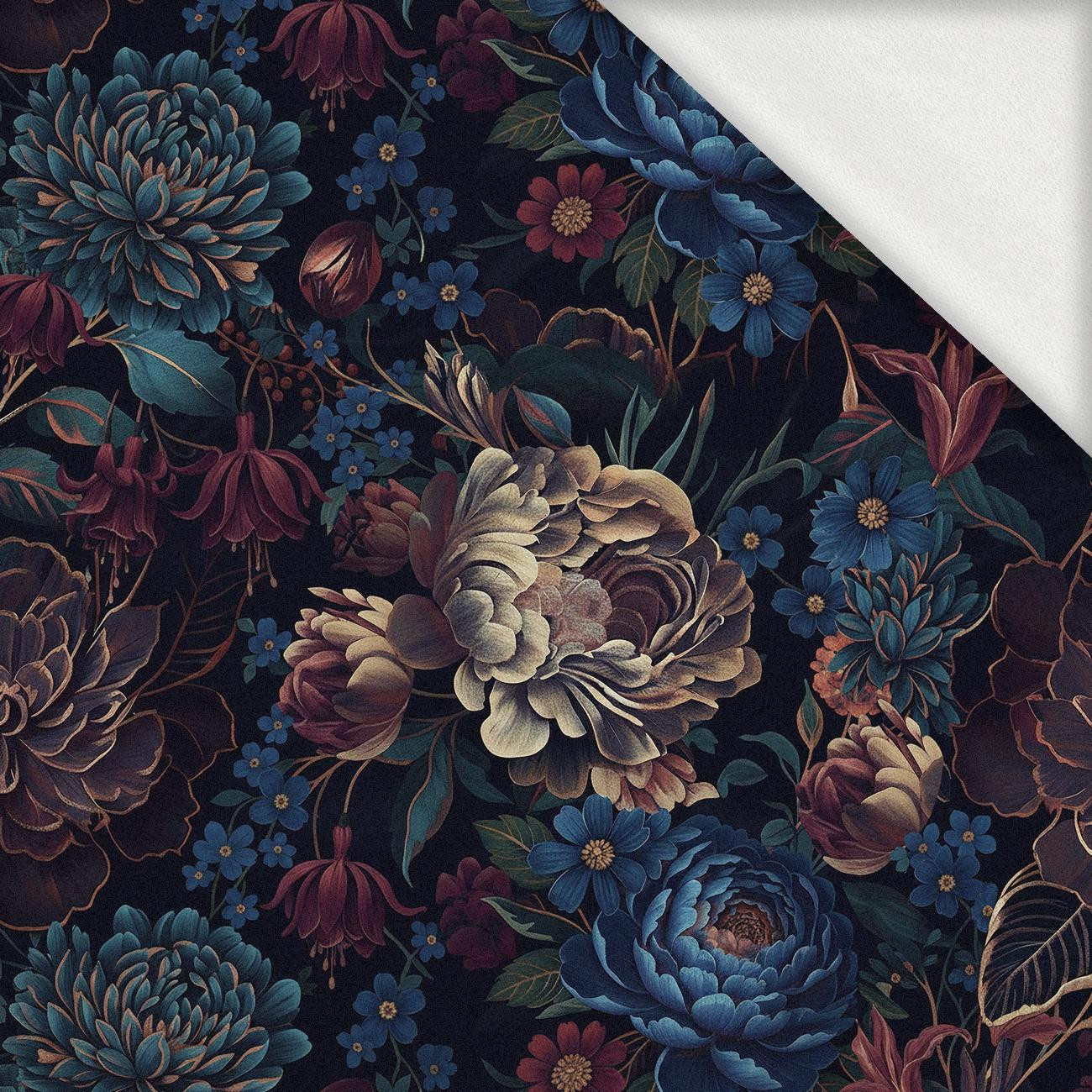 FLOWERS wz.63 - dzianina pętelkowa z elastanem ITY