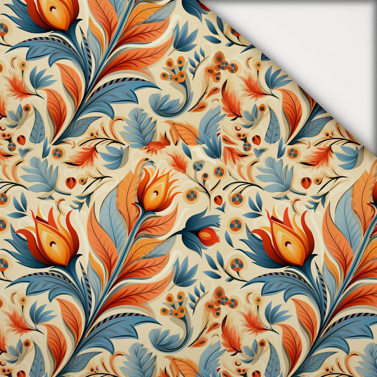 Folk Art wz.10 - lekka dzianina drapana