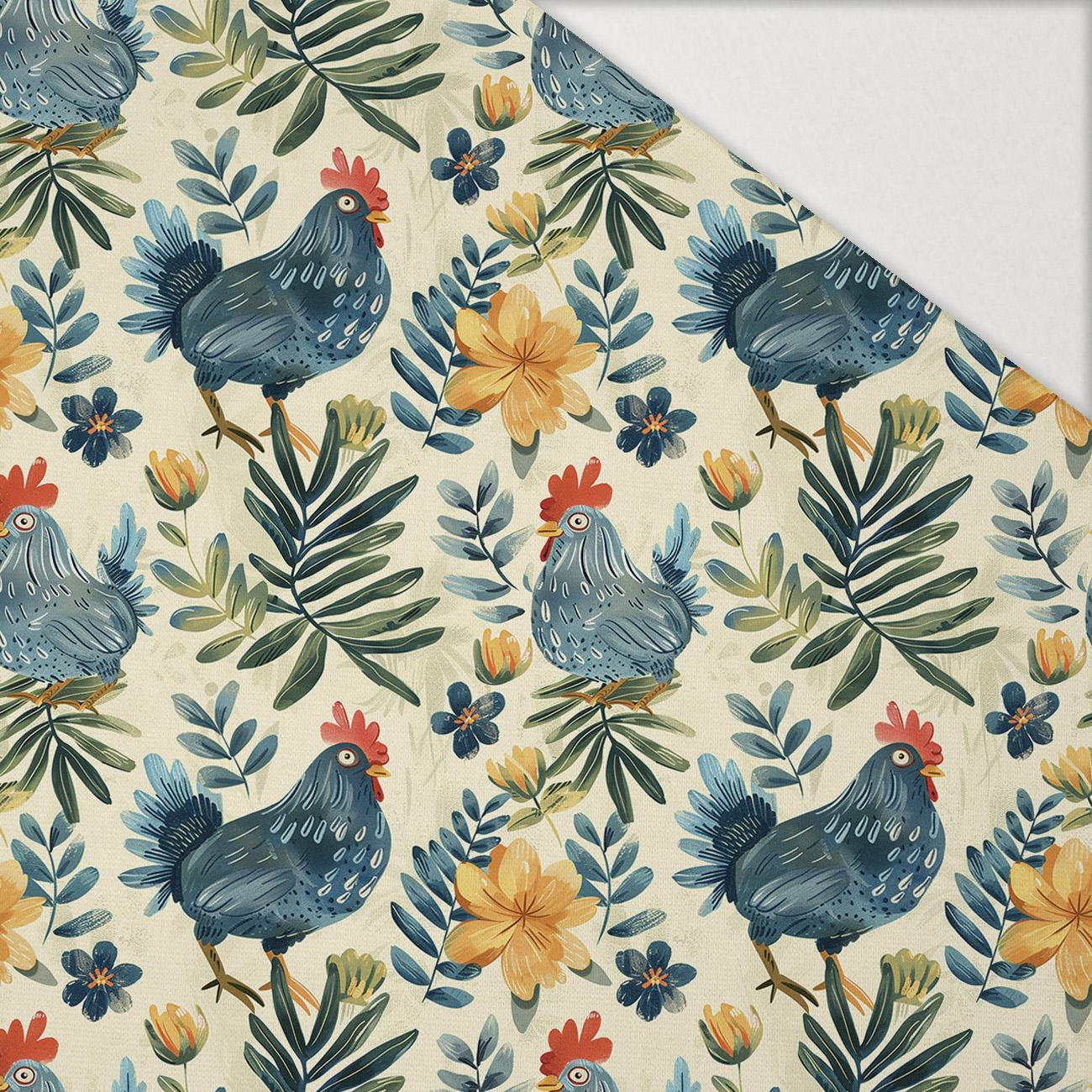 Folk Art wz.8 - Hydrofobowa dzianina drapana 