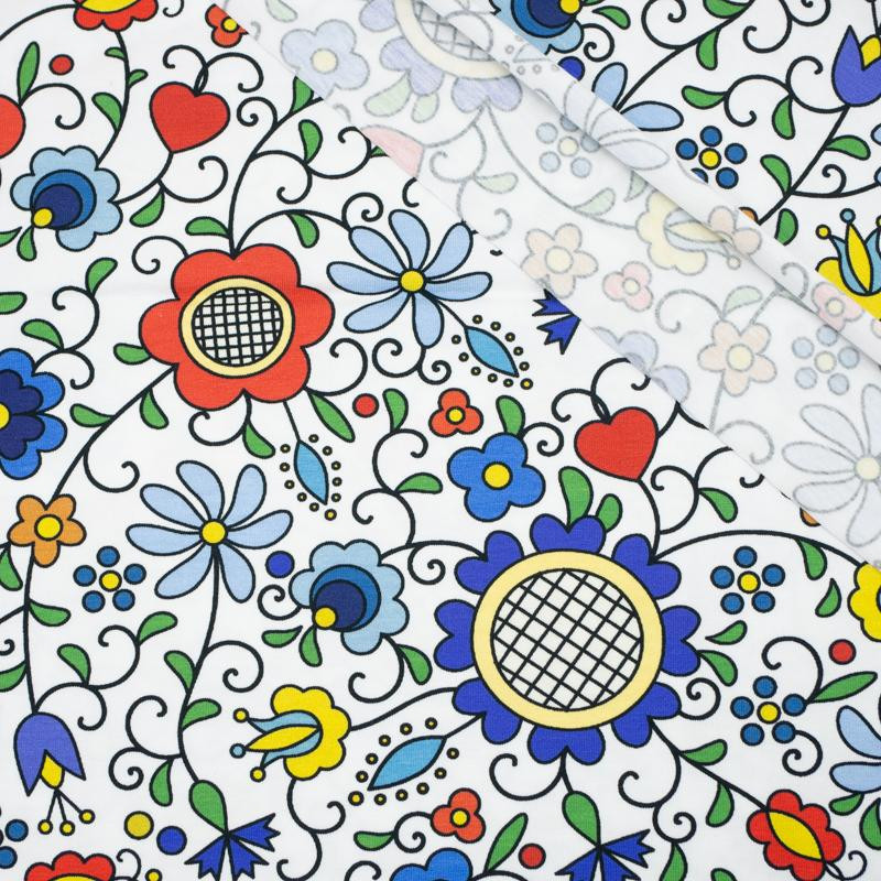 FOLK KASZUBSKI - Jersey wiskozowy WE210