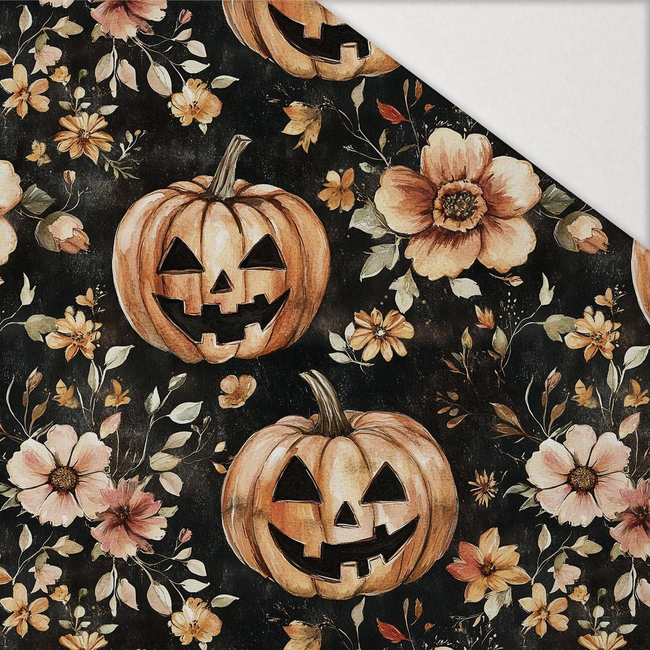 HALLOWEEN WZ. 33 - Hydrofobowa dzianina drapana 