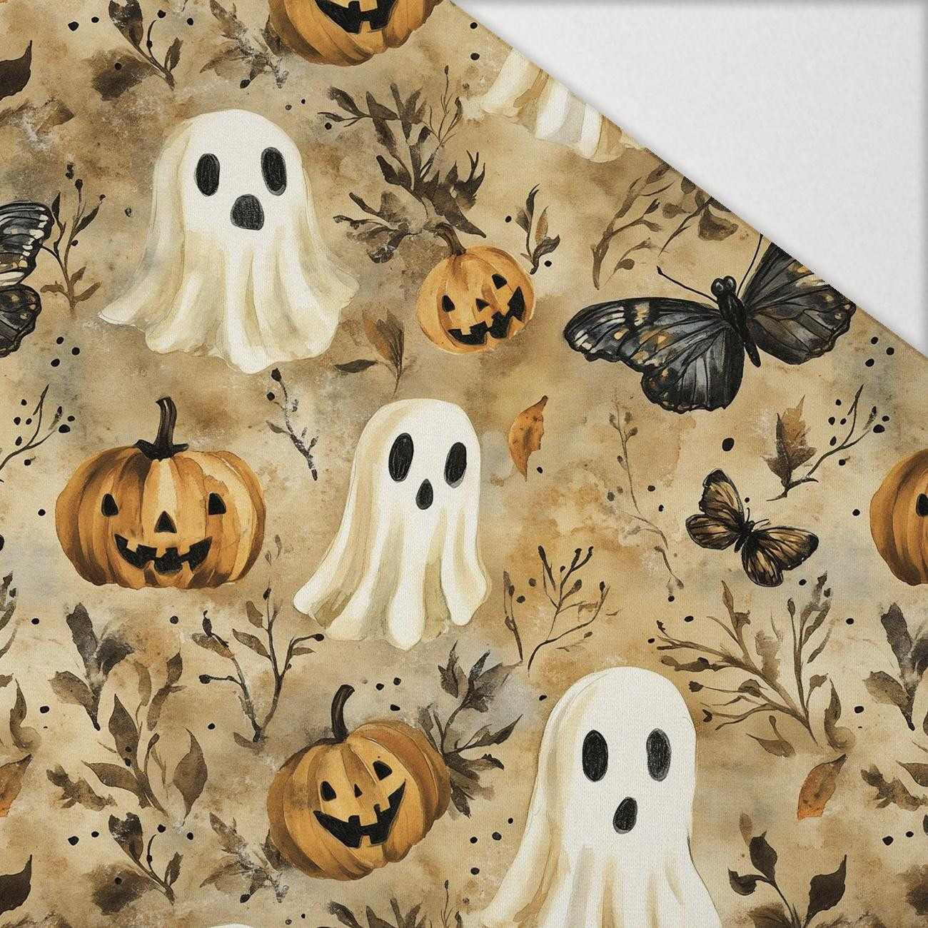 HALLOWEEN WZ. 34 - Hydrofobowa dzianina drapana 