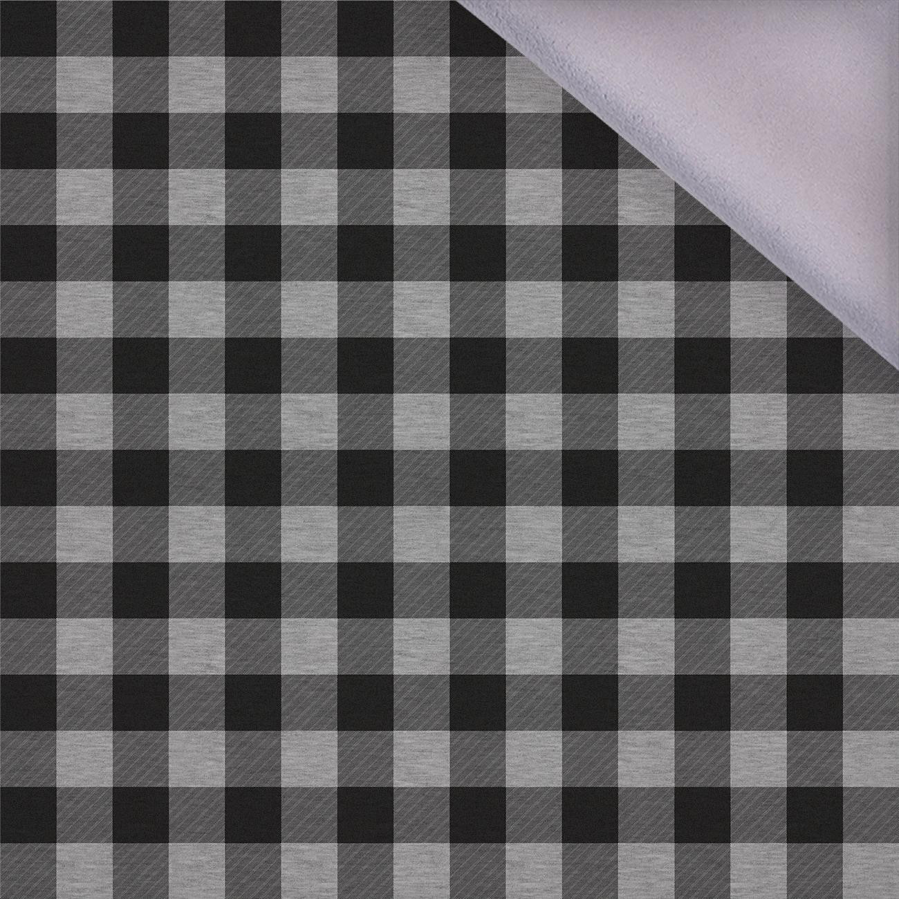 KRATA VICHY - MELANŻ JASNOSZARY - softshell