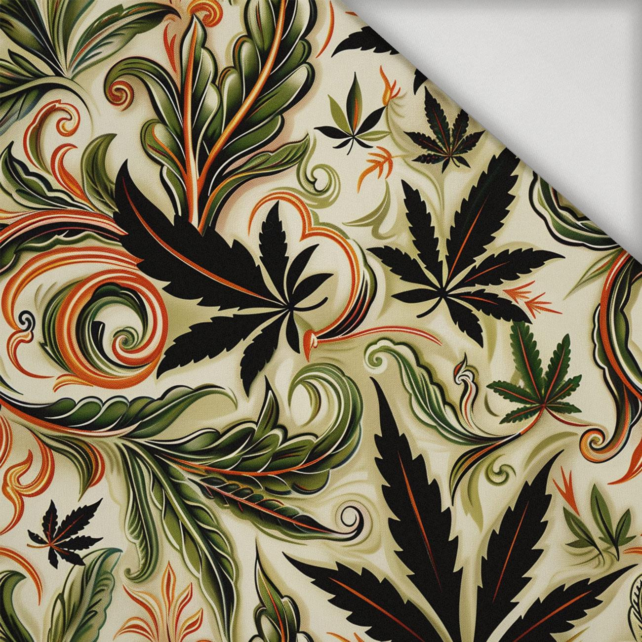 Hemp leaves WZ. 5 - lycra 300g