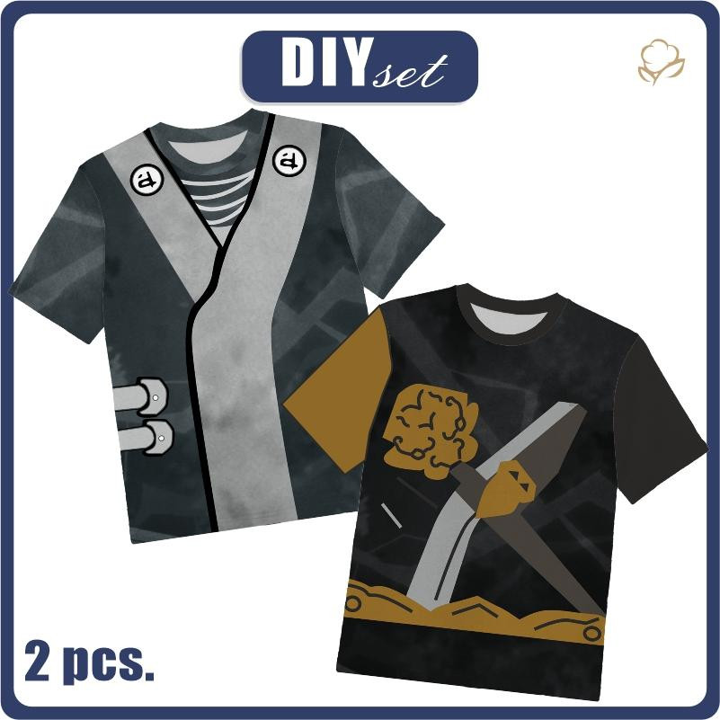 2-PACK - T-SHIRT DZIECIĘCY - CZARNY NINJA - ZESTAW DO USZYCIA