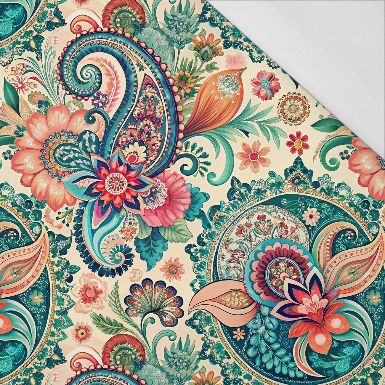 PAISLEY wz.19 - Single jersey z elastanem