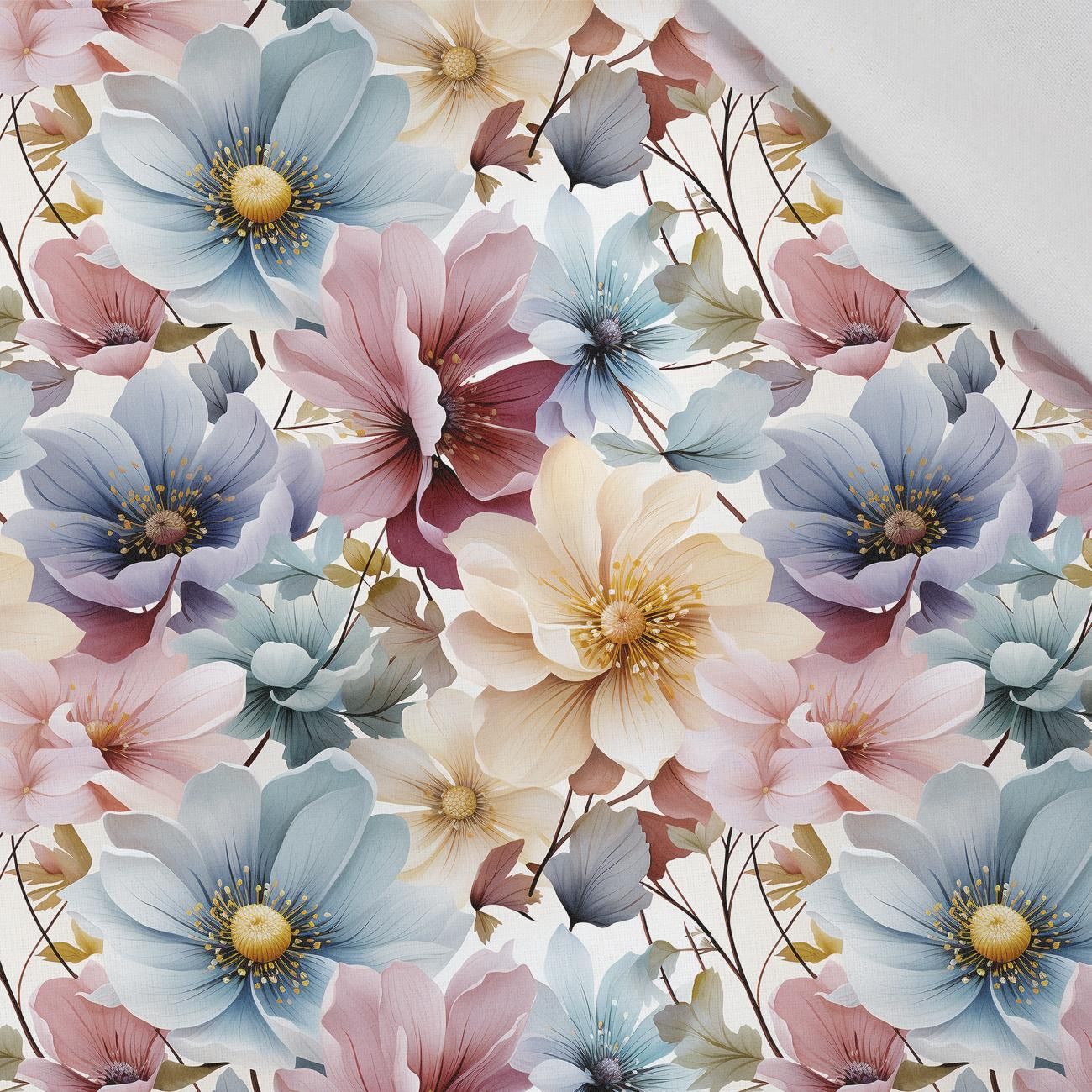 PASTEL FLOWERS WZ.13 - tkanina wiskozowa