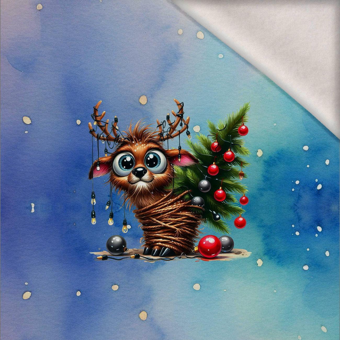 Christmas animal wz. 3 - panel (60cm x 50cm) - Welur tapicerski
