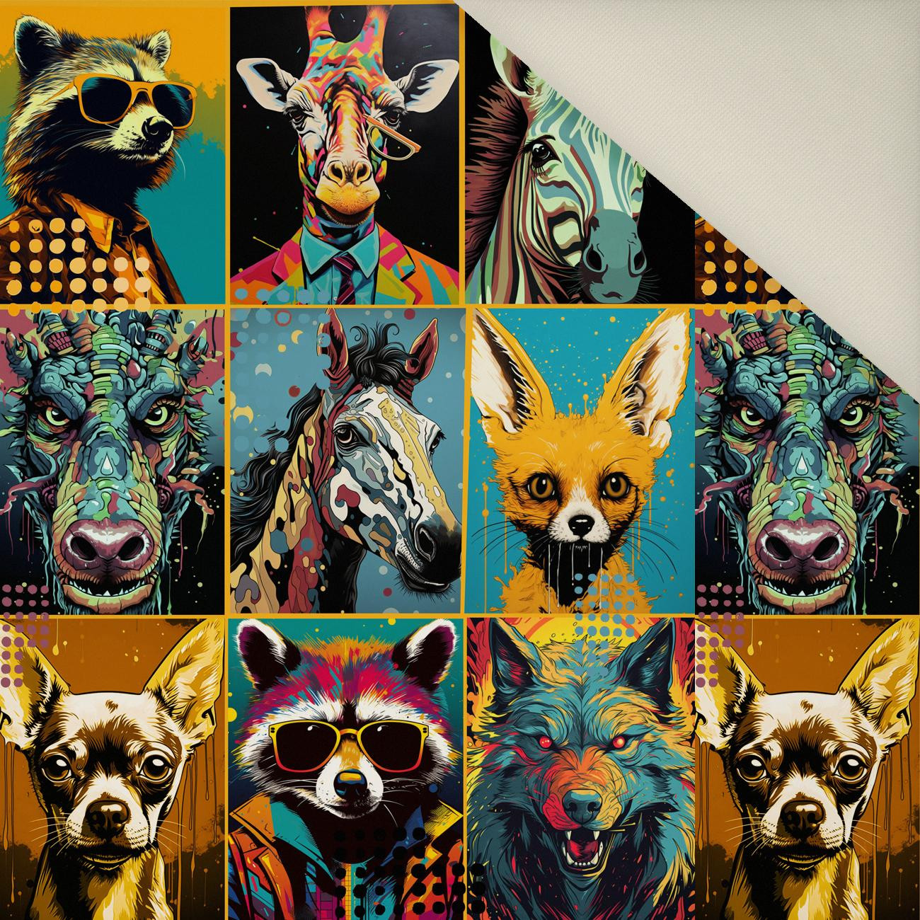 RETRO COMICS wz.11- Welur tapicerski