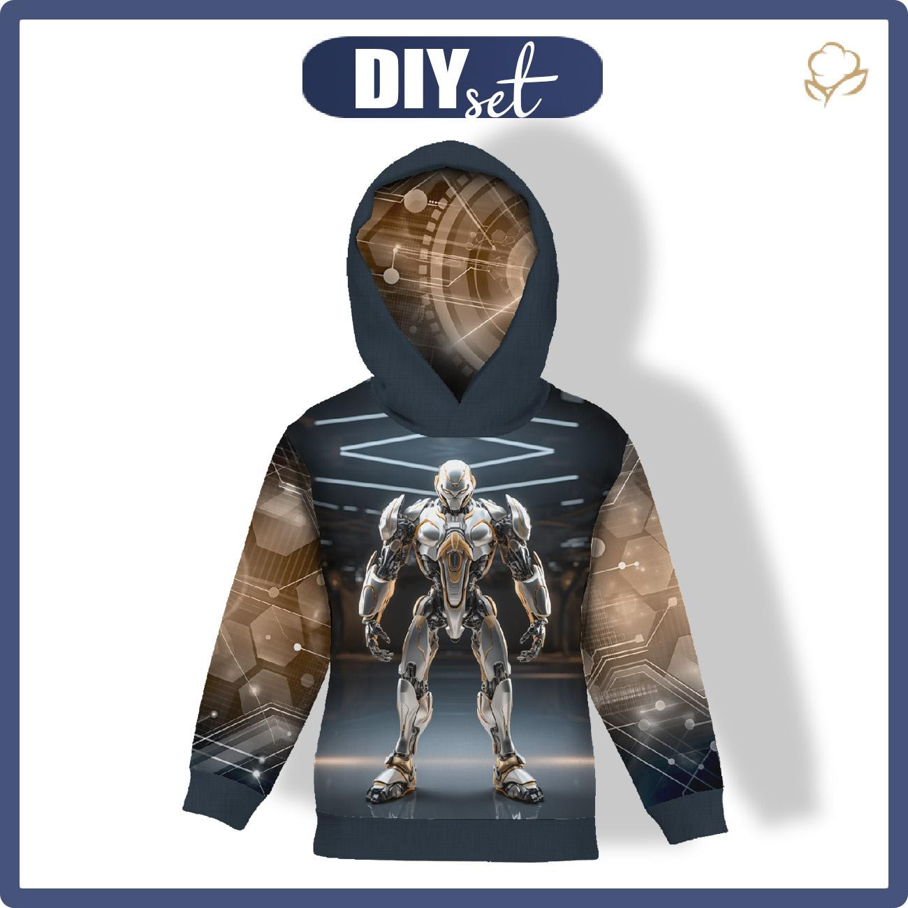DZIECIĘCA BLUZA Z KAPTUREM (ALEX) - ROBOT wz.2 - zestaw do uszycia