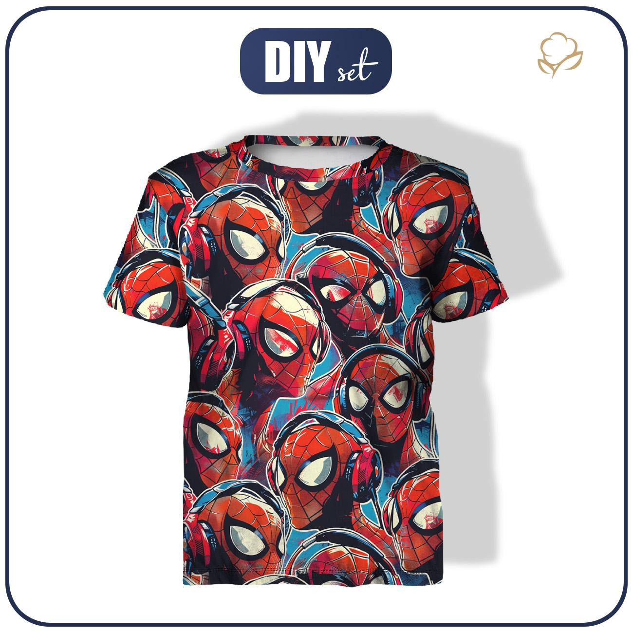 T-SHIRT DZIECIĘCY - SPIDER - zestaw do uszycia