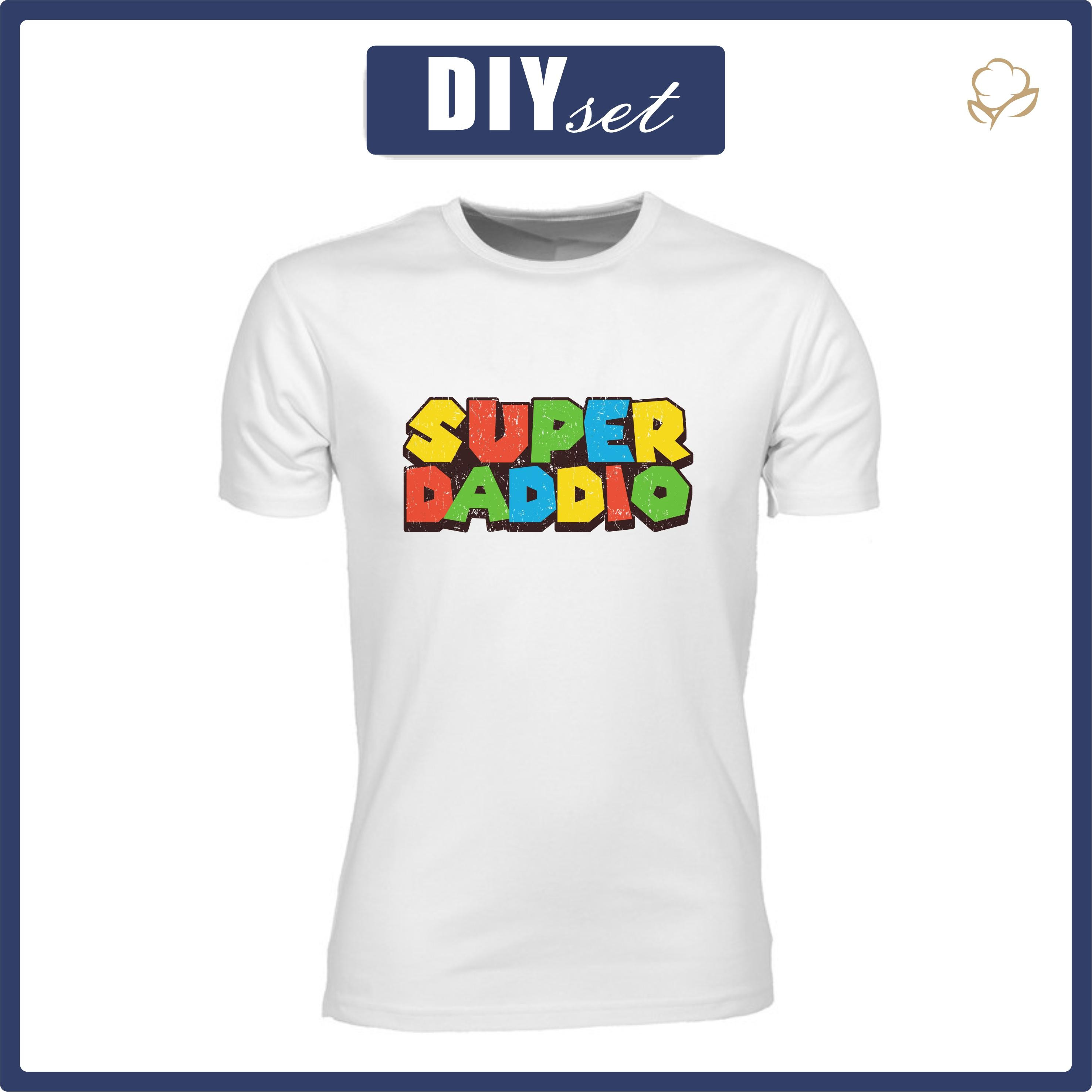 T-SHIRT MĘSKI - SUPER DADDIO - zestaw do uszycia