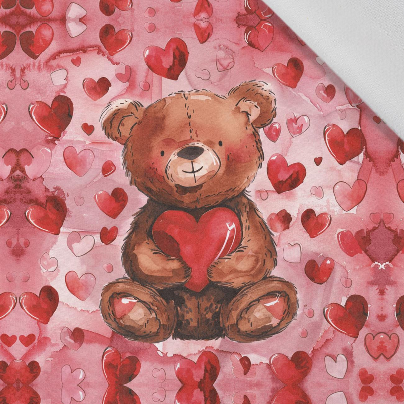 VALENTINE'S DAY / BEAR 2 - panel (60cm x 50cm) tkanina bawełniana