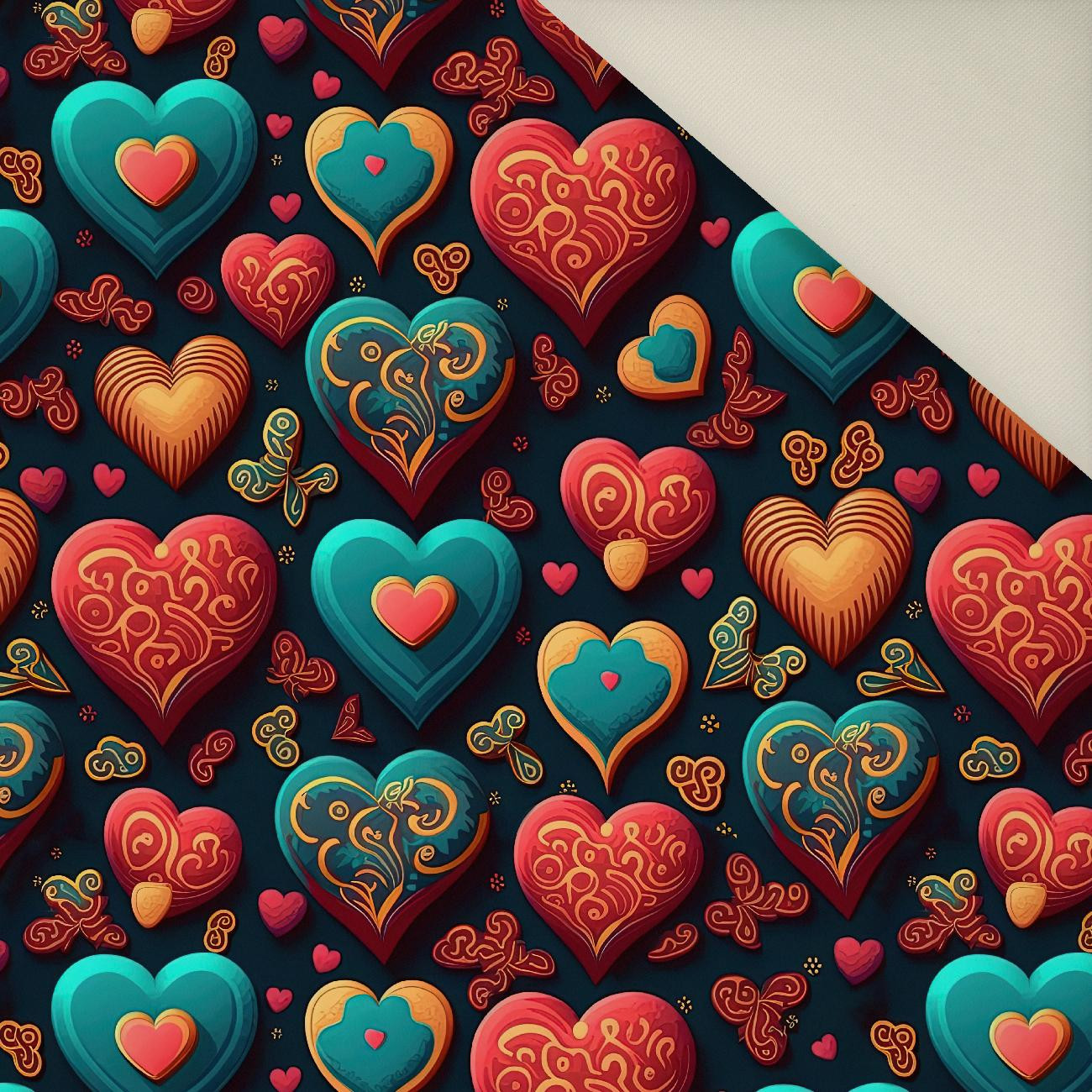 VALENTINE'S DAY 8- Welur tapicerski