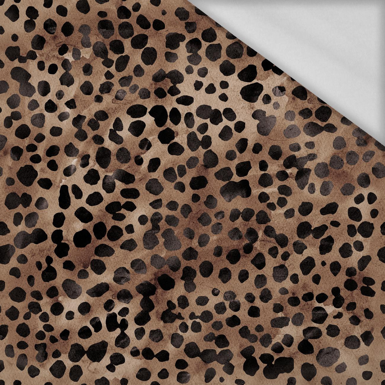 ANIMAL SPOTS/ Mocha Mousse  - Thermo lycra