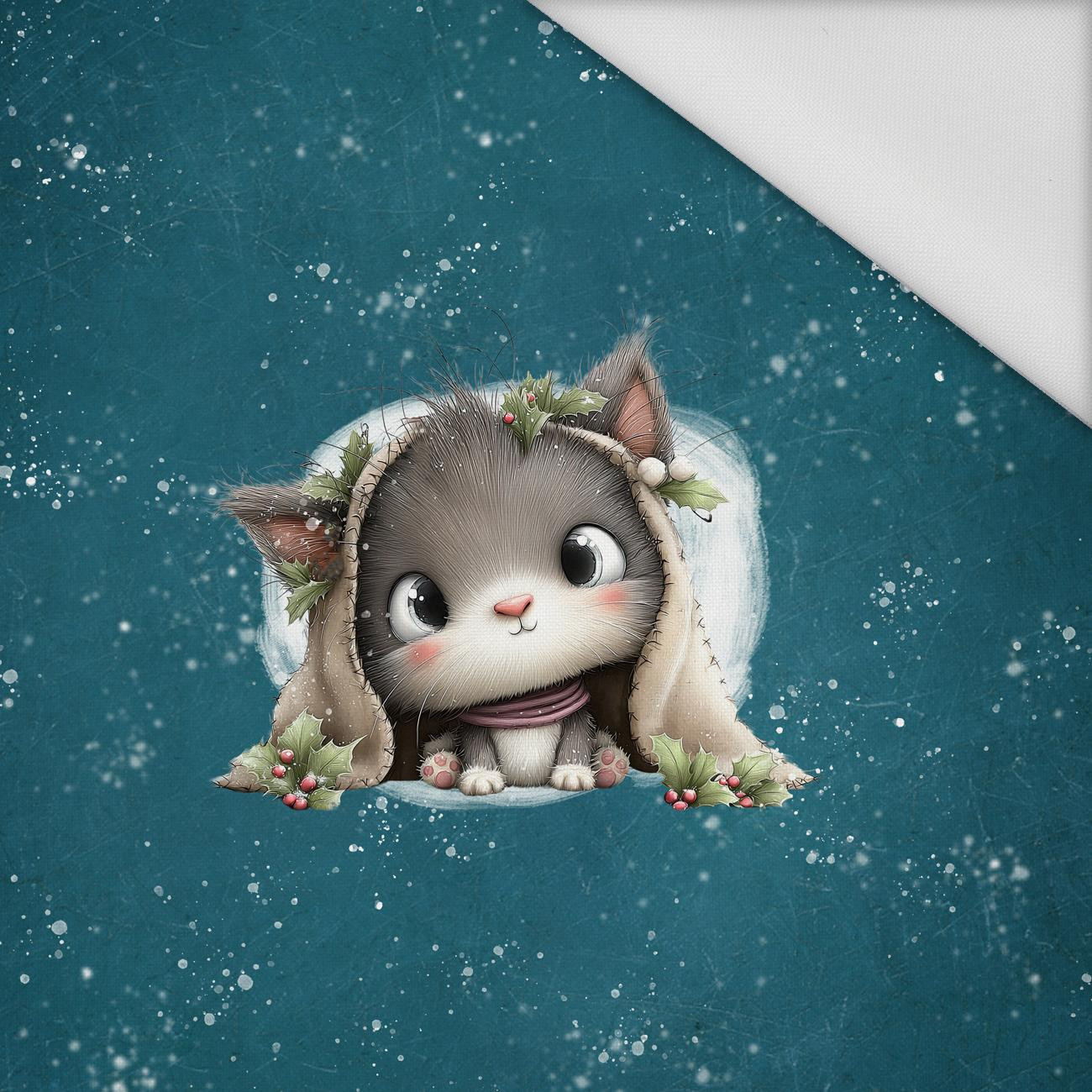 WINTER ANIMALS wz.19 - panel (60cm x 50cm) tkanina wodoodporna