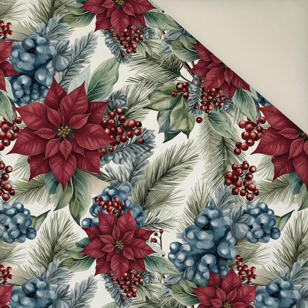 WINTER FLOWERS WZ.14- Welur tapicerski