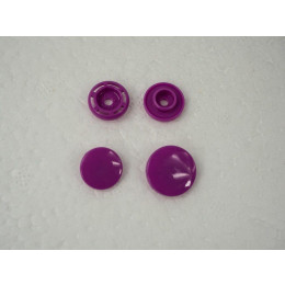 Napy KAM, zatrzaski plastikowe 14mm - FIOLETOWE 10kpl