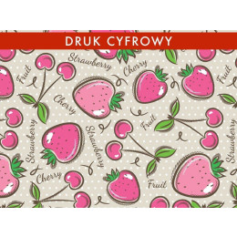OWOCE - dresówka pętelkowa