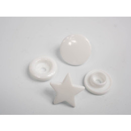 Napy KAM gwiazdka 12mm - białe 10kpl